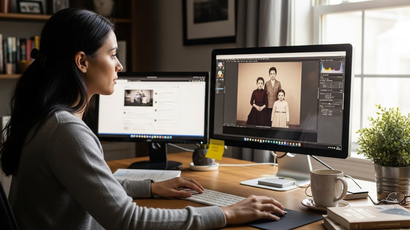 Jasa edit dan perbaikan foto lama secara online profesional dan aman